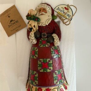 Jim Shore Christmas “Faithful Friends” Santa w/ Puppy